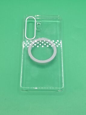 Samsung Clear Case with Silver Ring Grip